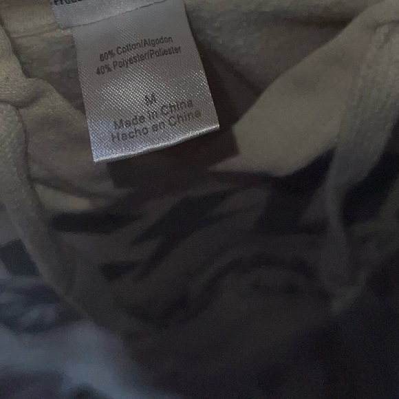 AC/DC Hoodie Medium White Ivory ACDC CANON FOR THOSE ABOUT TO ROCK - Picture 6 of 7